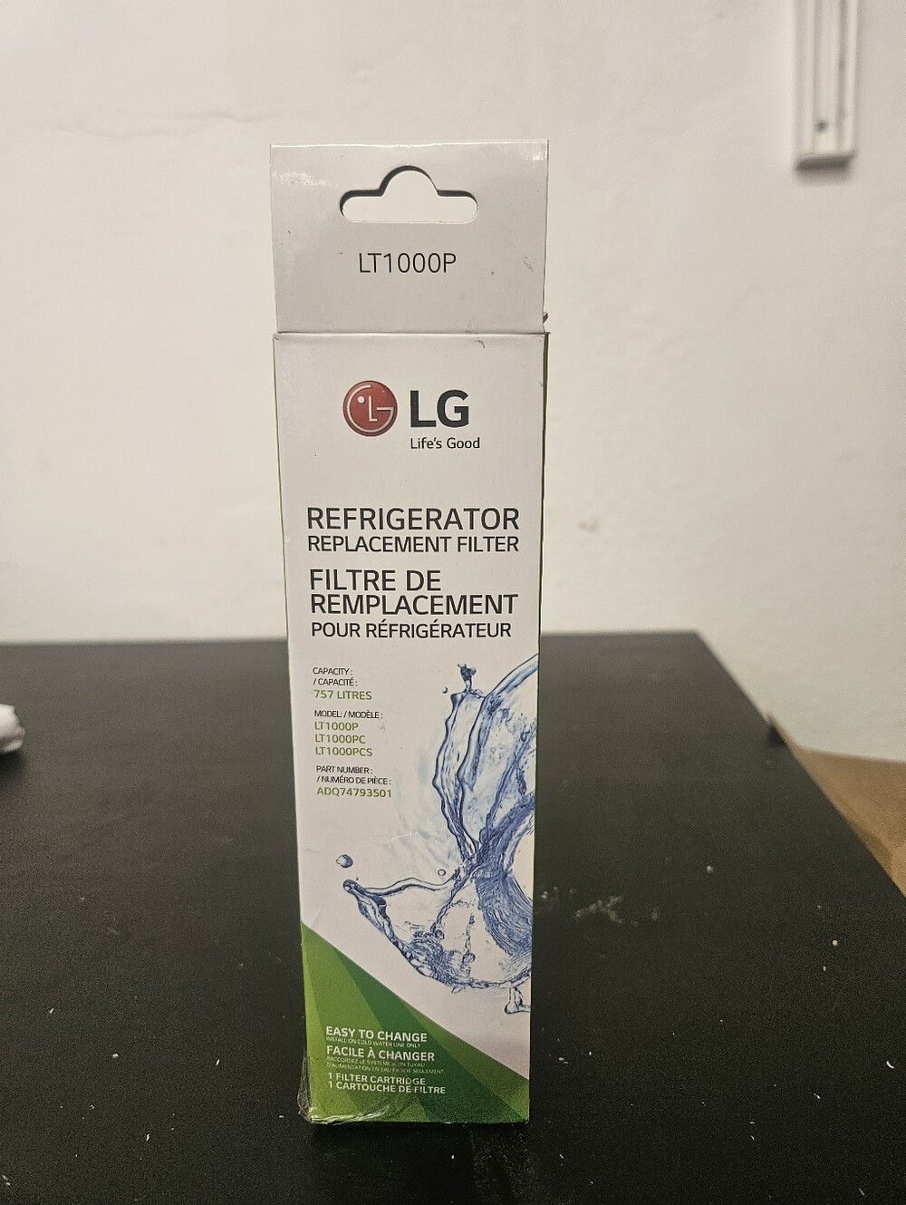 LG Refrigerator Replacement Water Filter- LT1000P/ADQ74793501 Replacement